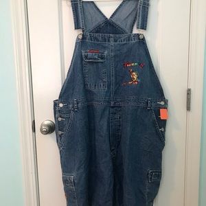 Tweety bird overalls